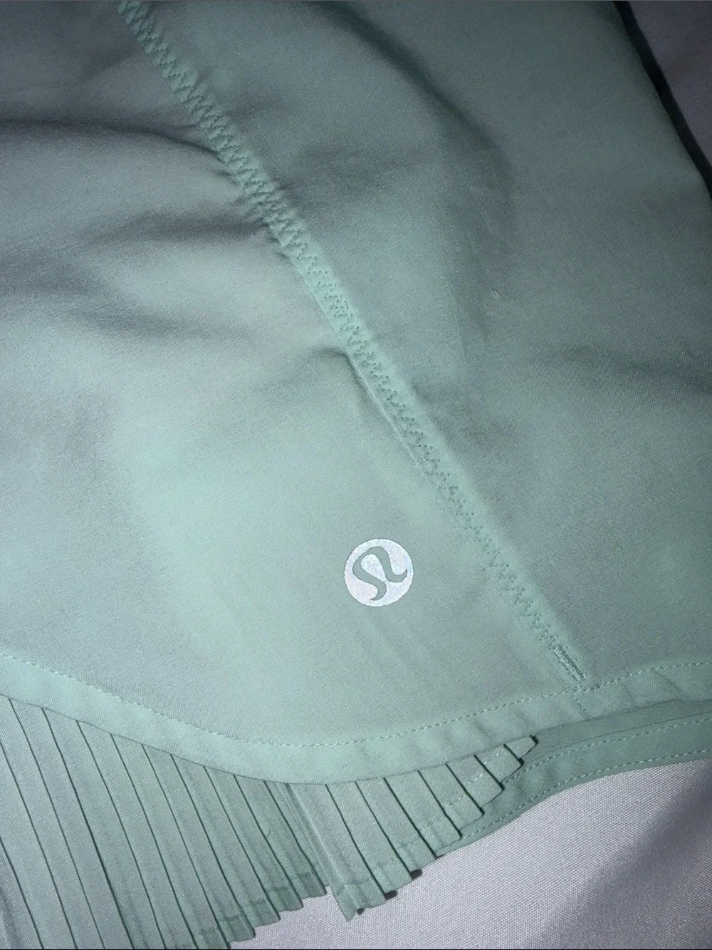 Lululemon Hottie Hot Pleated Mint Green Athletic Shorts - Picture 7 of 12